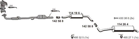 ERNST 060374 - Система випуску ОГ autozip.com.ua