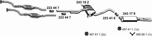 ERNST 010862 - Система випуску ОГ autozip.com.ua