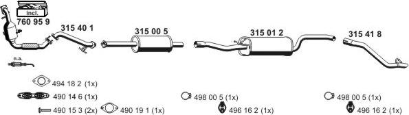 ERNST 031694 - Система випуску ОГ autozip.com.ua