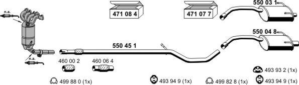 ERNST 031387 - Система випуску ОГ autozip.com.ua