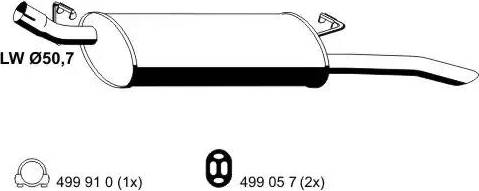 ERNST 033121 - Глушник вихлопних газів кінцевий autozip.com.ua