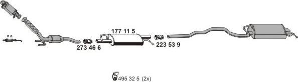 ERNST 071885 - Система випуску ОГ autozip.com.ua