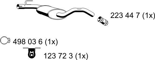 ERNST 142137 - Середній глушник вихлопних газів autozip.com.ua