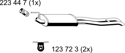 ERNST 142175 - Глушник вихлопних газів кінцевий autozip.com.ua