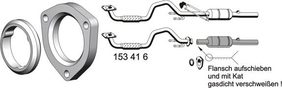 ERNST 153416 - Труба вихлопного газу autozip.com.ua