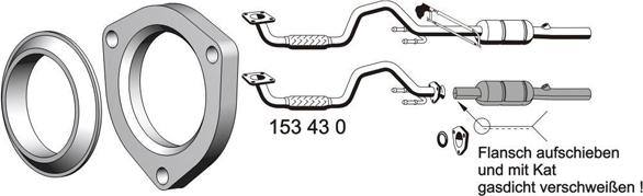 ERNST 153430 - Труба вихлопного газу autozip.com.ua