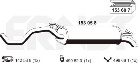 ERNST 153058 - Глушник вихлопних газів кінцевий autozip.com.ua