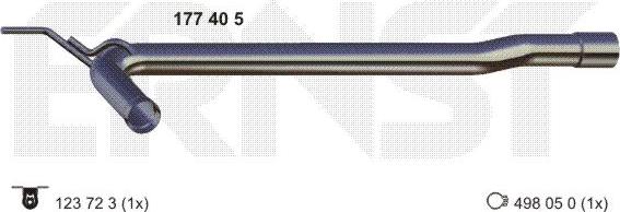 ERNST 177405 - Ремонтна трубка, каталізатор autozip.com.ua
