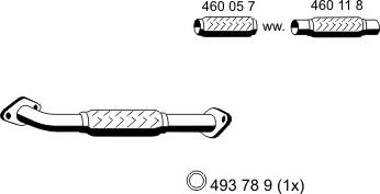 ERNST 344401 - Труба вихлопного газу autozip.com.ua