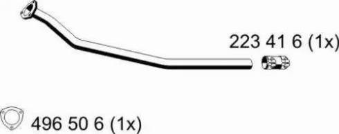 ERNST 243452 - Труба вихлопного газу autozip.com.ua