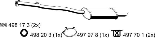 ERNST 283106 - Глушник вихлопних газів кінцевий autozip.com.ua