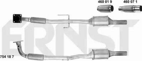 ERNST 754187 - Каталізатор autozip.com.ua