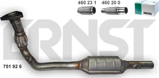 ERNST 751926 - Каталізатор autozip.com.ua