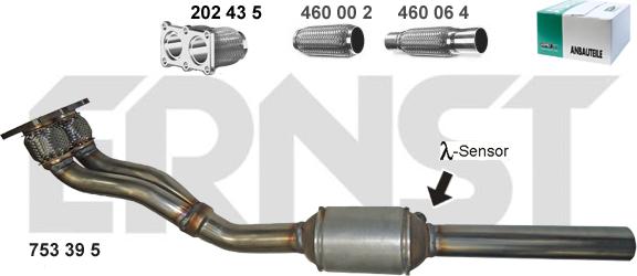 ERNST 753395 - Каталізатор autozip.com.ua