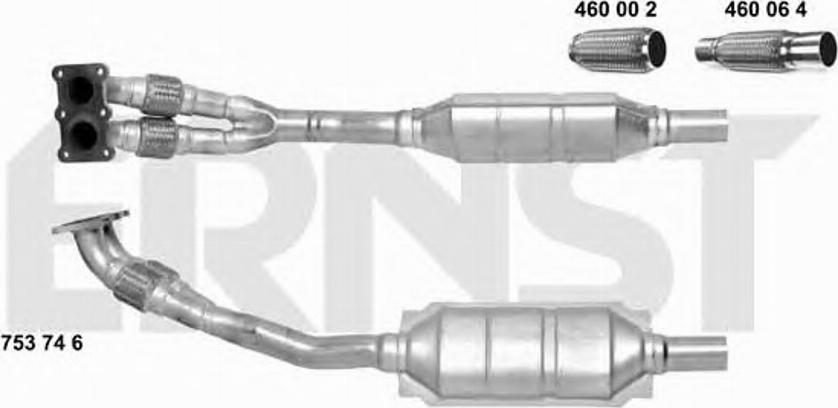 ERNST 753746 - Каталізатор autozip.com.ua