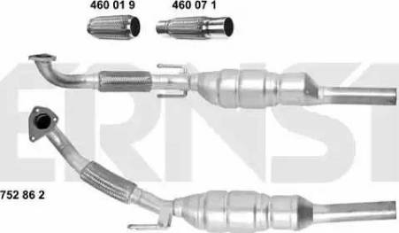 ERNST 752862 - Каталізатор autozip.com.ua