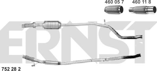 ERNST 752282 - Каталізатор autozip.com.ua