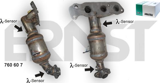 ERNST 760607 - Каталізатор autozip.com.ua