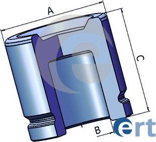 ERT 150968-C - Поршень, корпус скоби гальма autozip.com.ua