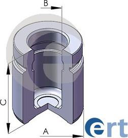 ERT 151256-C - Поршень, корпус скоби гальма autozip.com.ua