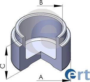 ERT 150584-C - Поршень, корпус скоби гальма autozip.com.ua