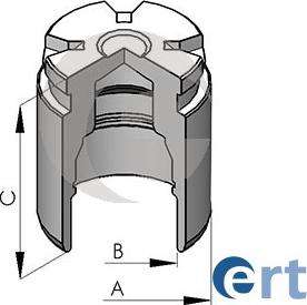 ERT 150581-C - Поршень, корпус скоби гальма autozip.com.ua