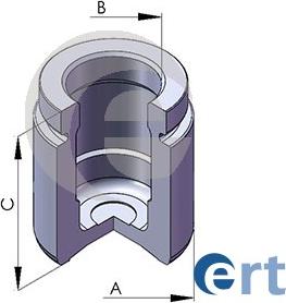 ERT 150582-C - Поршень, корпус скоби гальма autozip.com.ua