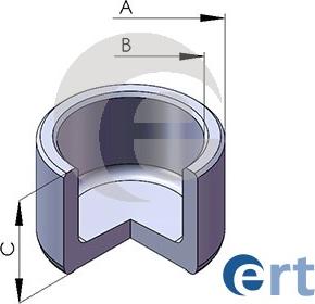 ERT 150587-C - Поршень, корпус скоби гальма autozip.com.ua