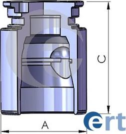 ERT 150766-C - Поршень, корпус скоби гальма autozip.com.ua