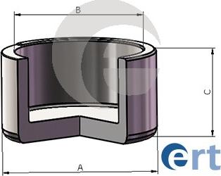 ERT 151582-C - Поршень, корпус скоби гальма autozip.com.ua