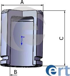 ERT 151660-C - Поршень, корпус скоби гальма autozip.com.ua