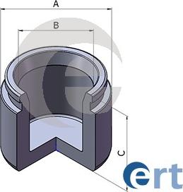 ERT 151038-C - Поршень, корпус скоби гальма autozip.com.ua