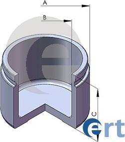 ERT 151800-C - Поршень, корпус скоби гальма autozip.com.ua