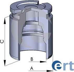 ERT 151744-C - Поршень, корпус скоби гальма autozip.com.ua