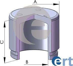 ERT 151740-C - Поршень, корпус скоби гальма autozip.com.ua