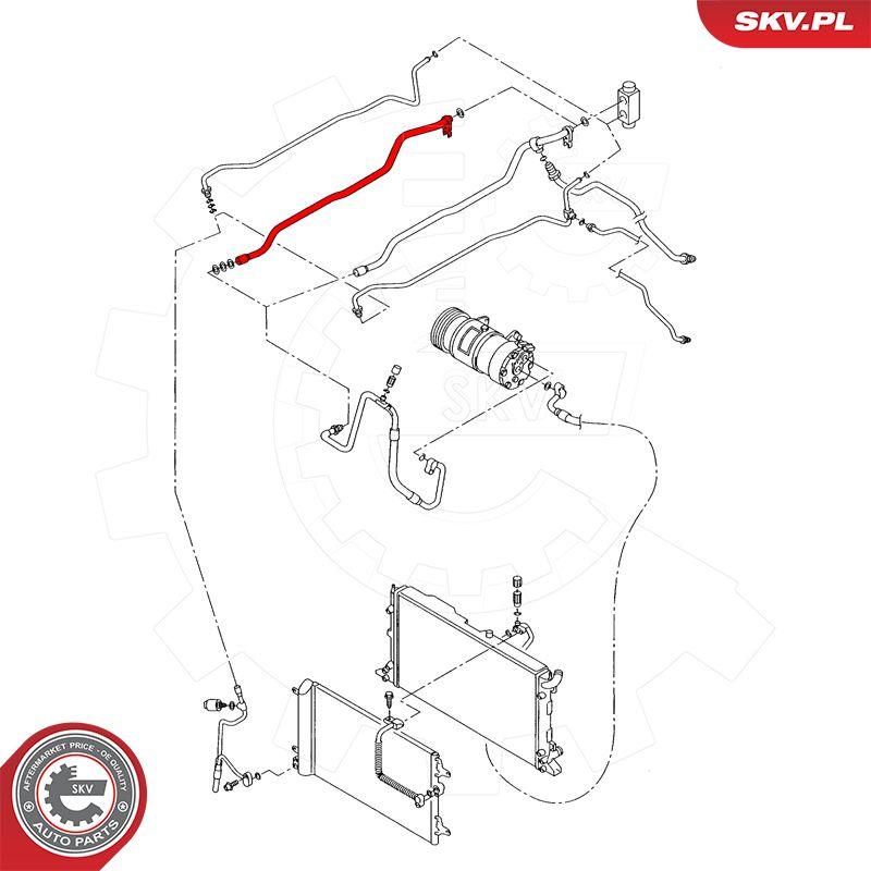Esen SKV 43SKV500 - Трубопровід високого тиску, кондиціонер autozip.com.ua