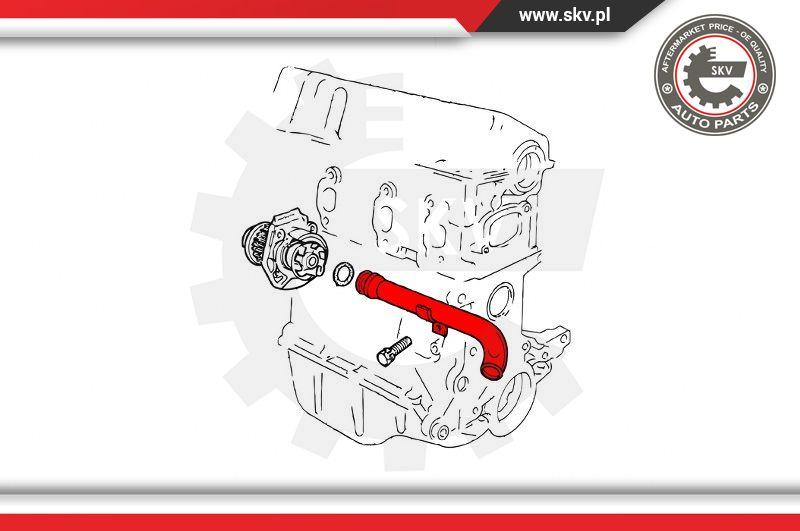 Esen SKV 43SKV787 - Трубка охолоджуючої рідини autozip.com.ua