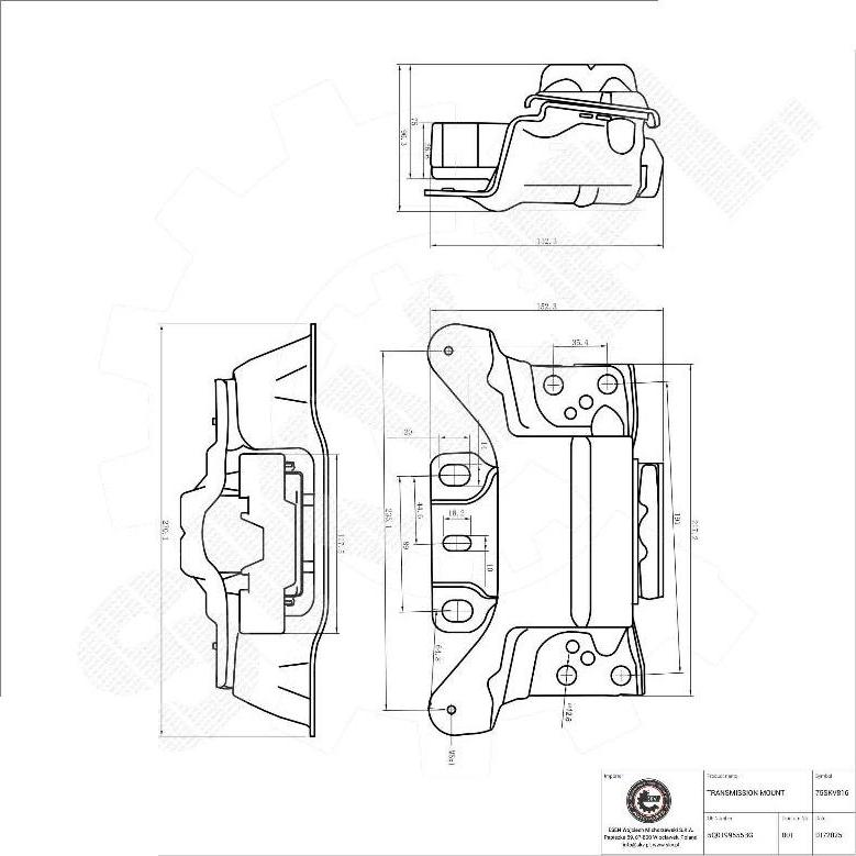 Esen SKV 75SKV816 - Підвіска, автоматична коробка передач autozip.com.ua