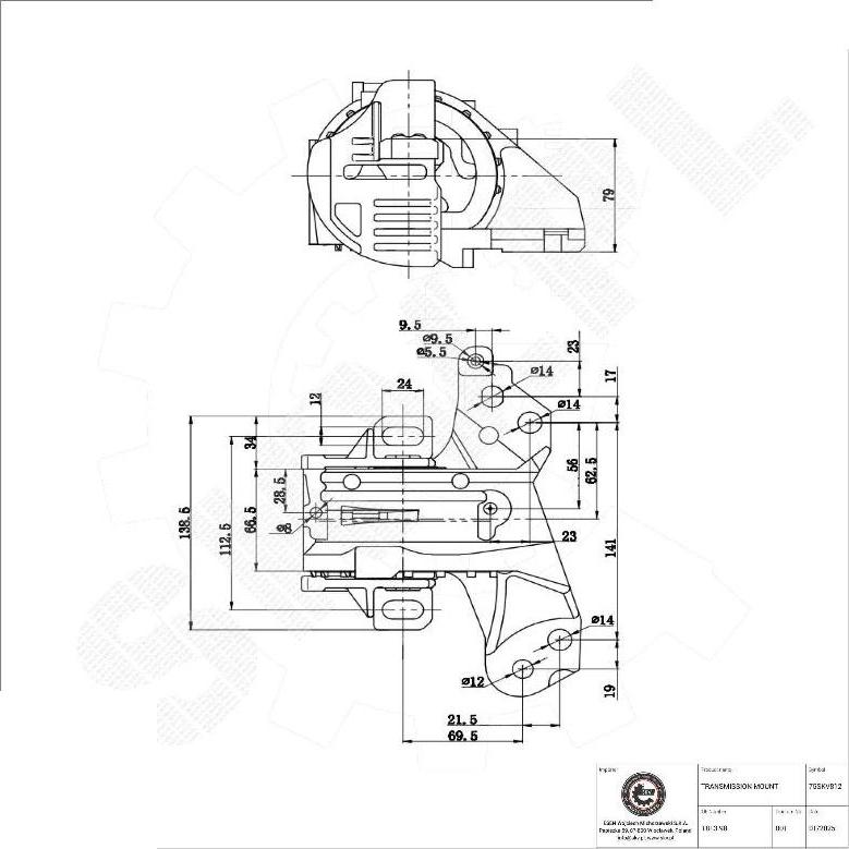 Esen SKV 75SKV812 - Підвіска, автоматична коробка передач autozip.com.ua