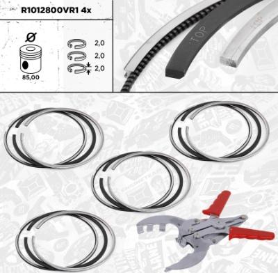 ET Engineteam R1012800VR1 - Комплект поршневих кілець autozip.com.ua