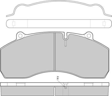 Wagner Lockheed 2914304950 - Гальмівні колодки, дискові гальма autozip.com.ua