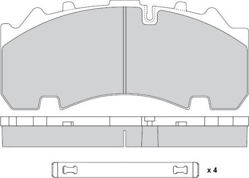 E.T.F. 12-5337 - Гальмівні колодки, дискові гальма autozip.com.ua