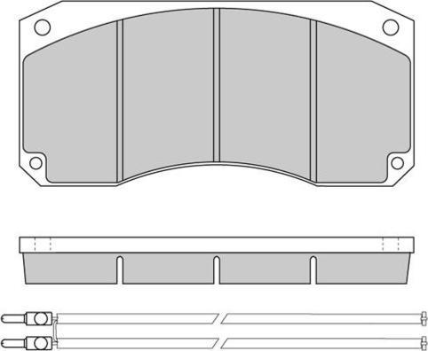 E.T.F. 12-5256 - Гальмівні колодки, дискові гальма autozip.com.ua