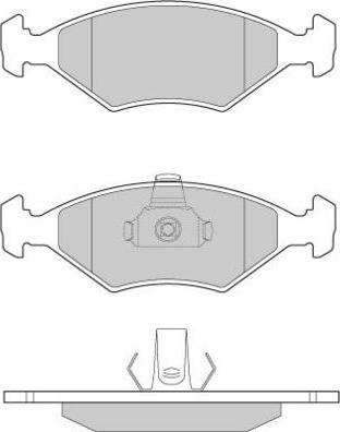 E.T.F. 12-0959 - Гальмівні колодки, дискові гальма autozip.com.ua