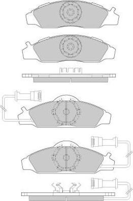 E.T.F. 12-0955 - Гальмівні колодки, дискові гальма autozip.com.ua