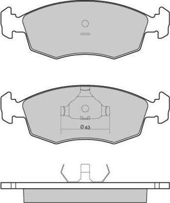 E.T.F. 12-0950 - Гальмівні колодки, дискові гальма autozip.com.ua