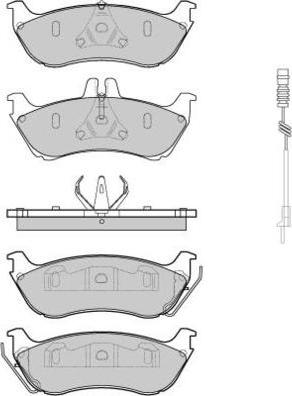 E.T.F. 12-0969 - Гальмівні колодки, дискові гальма autozip.com.ua