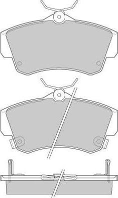 BENDIX MKD841 - Гальмівні колодки, дискові гальма autozip.com.ua