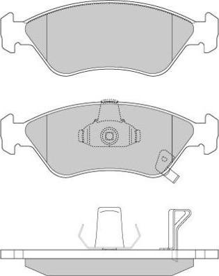 E.T.F. 12-0910 - Гальмівні колодки, дискові гальма autozip.com.ua