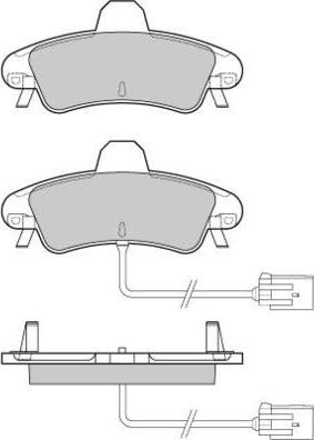 E.T.F. 12-0932 - Гальмівні колодки, дискові гальма autozip.com.ua